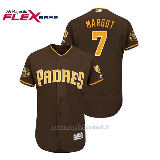 Maglia Baseball Uomo Padres Manuel Margot 50th Aniversario Alternato Flex Base Marron